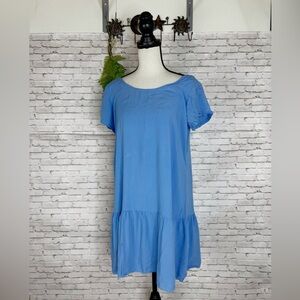 Vintage Jam’s World Solid Light Blue Mini Dress